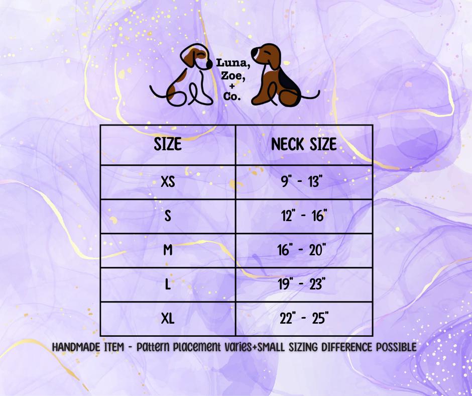 Pink and Purple Floral Scrunchie Dog Bandana