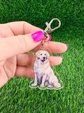 Kuvasz Dog Keychain