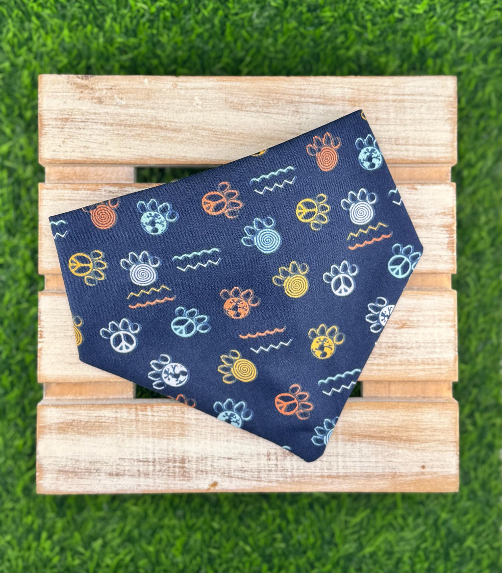 Bear Paw Scrunchie Dog Bandana