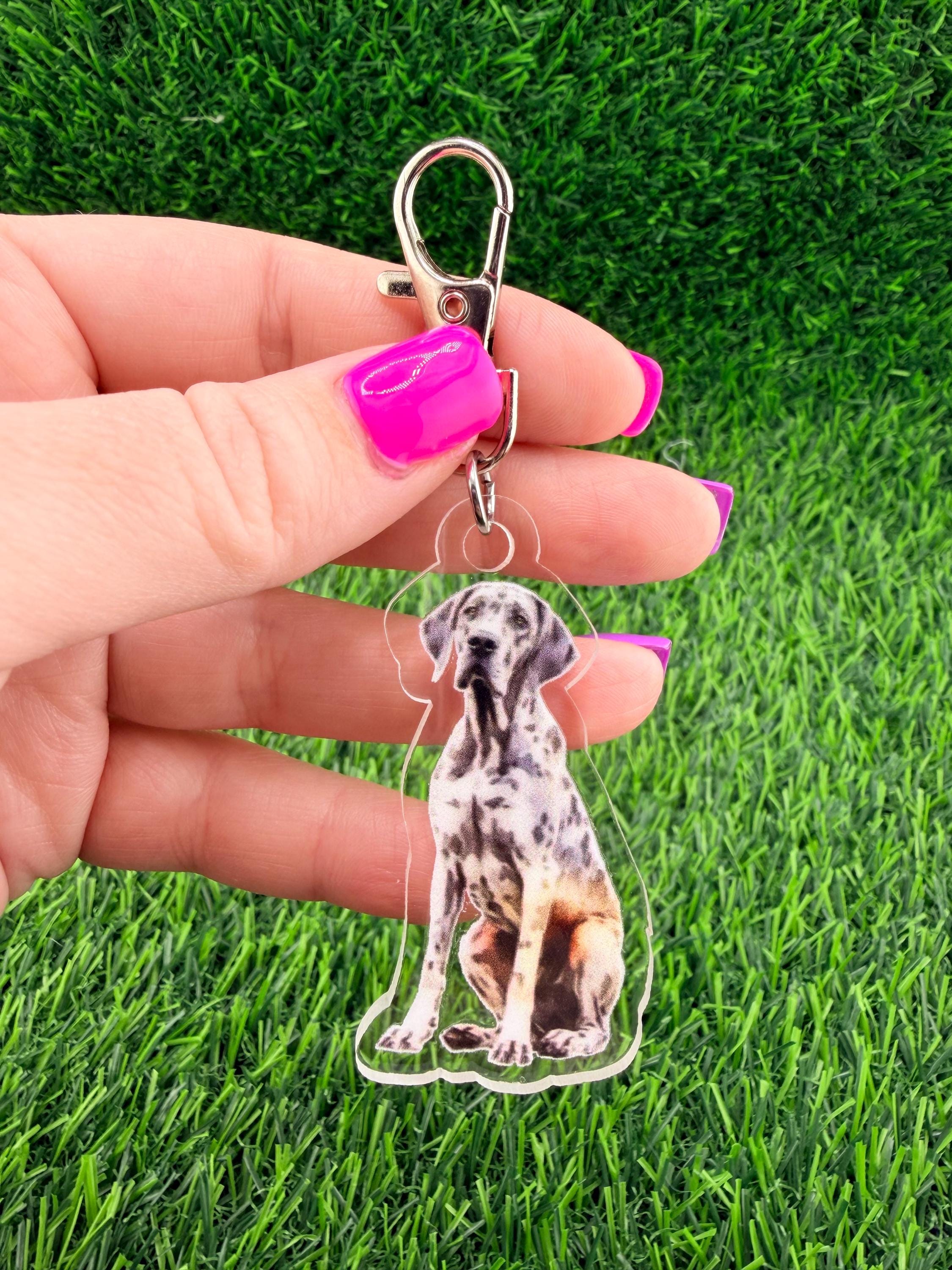 Great Dane Dog Keychain