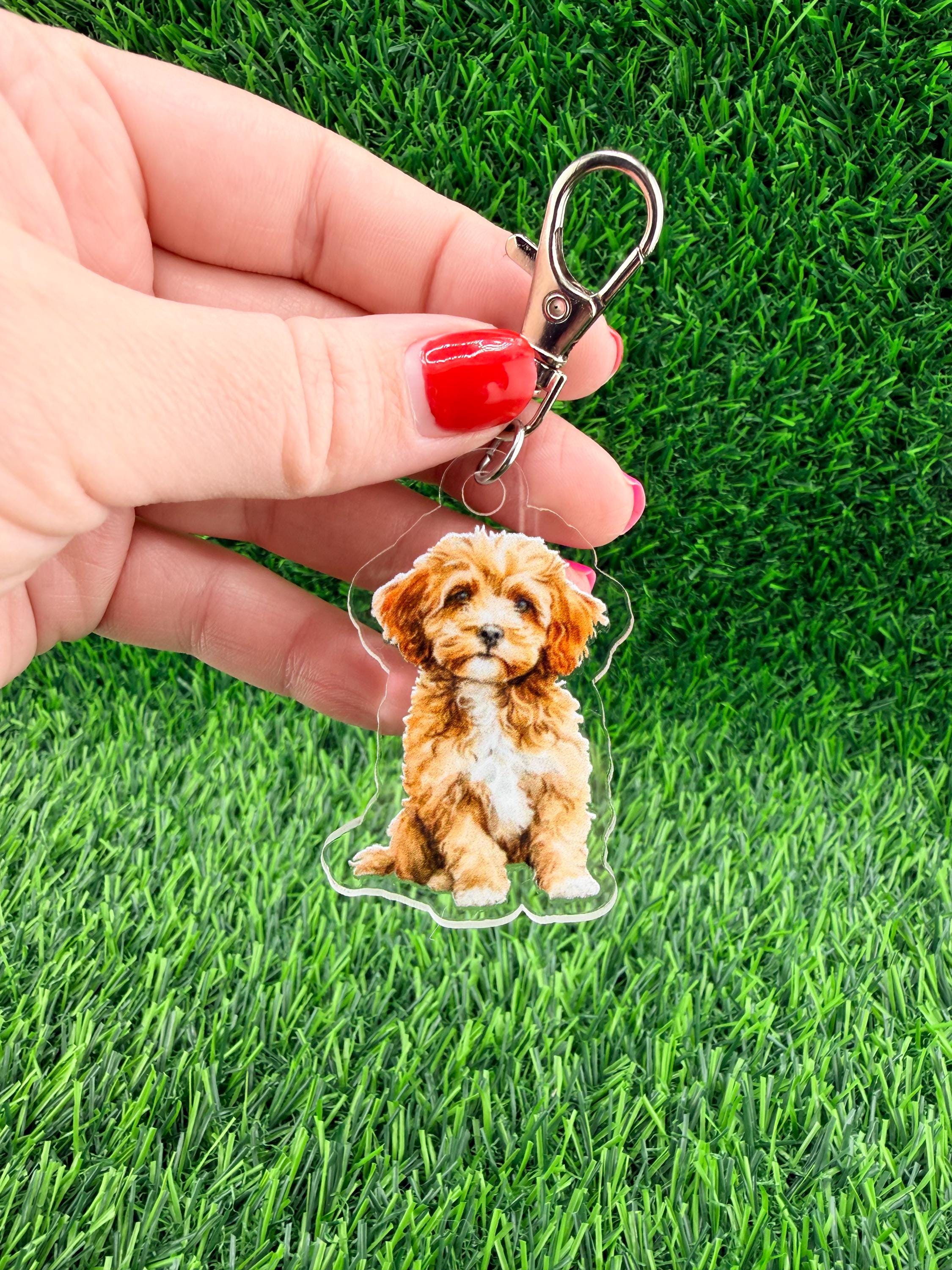Cavapoo Dog Keychain