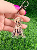 Weimarer Dog Keychain