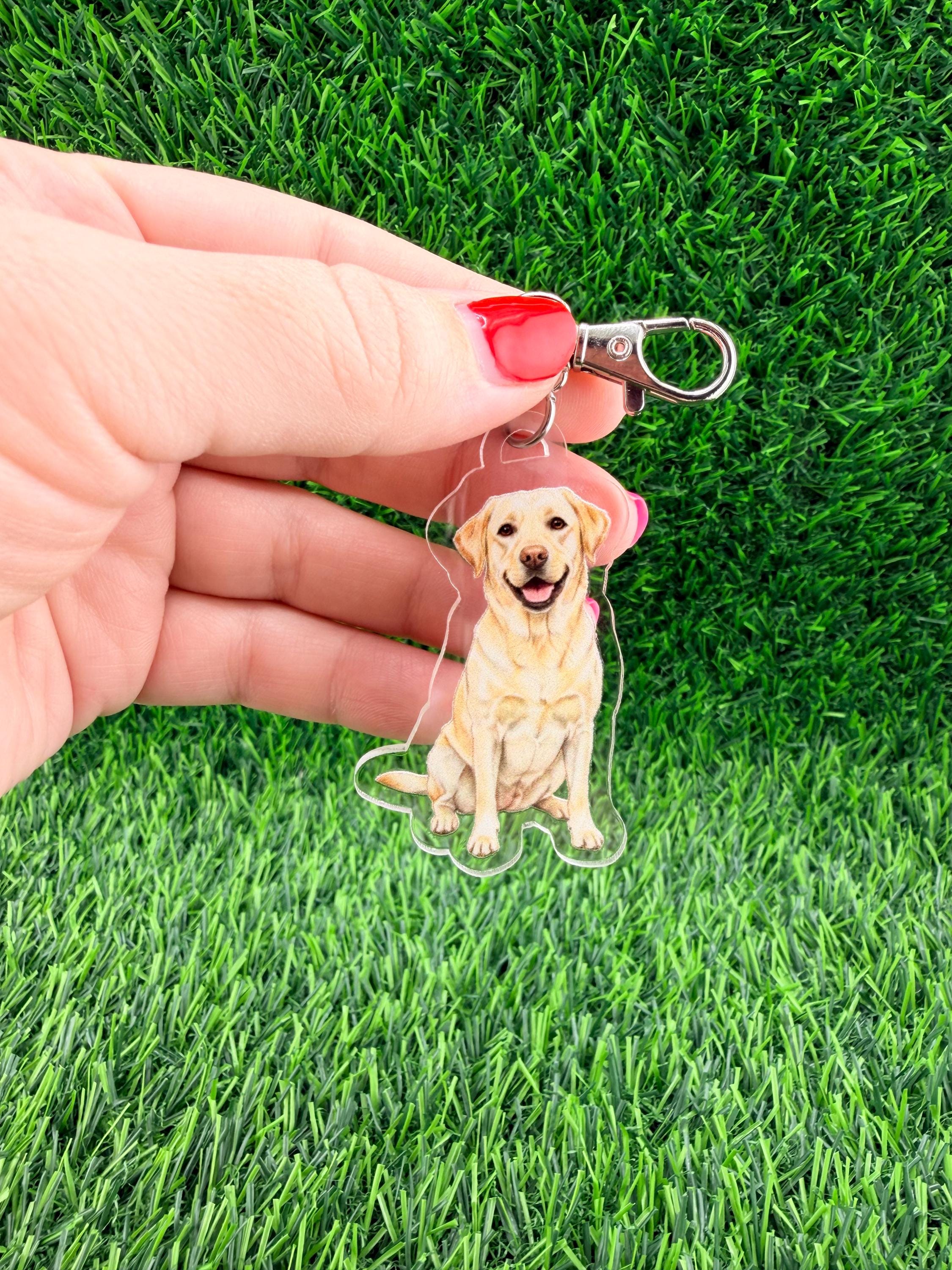 Labrador Retriever Champagne Lab Dog Keychain