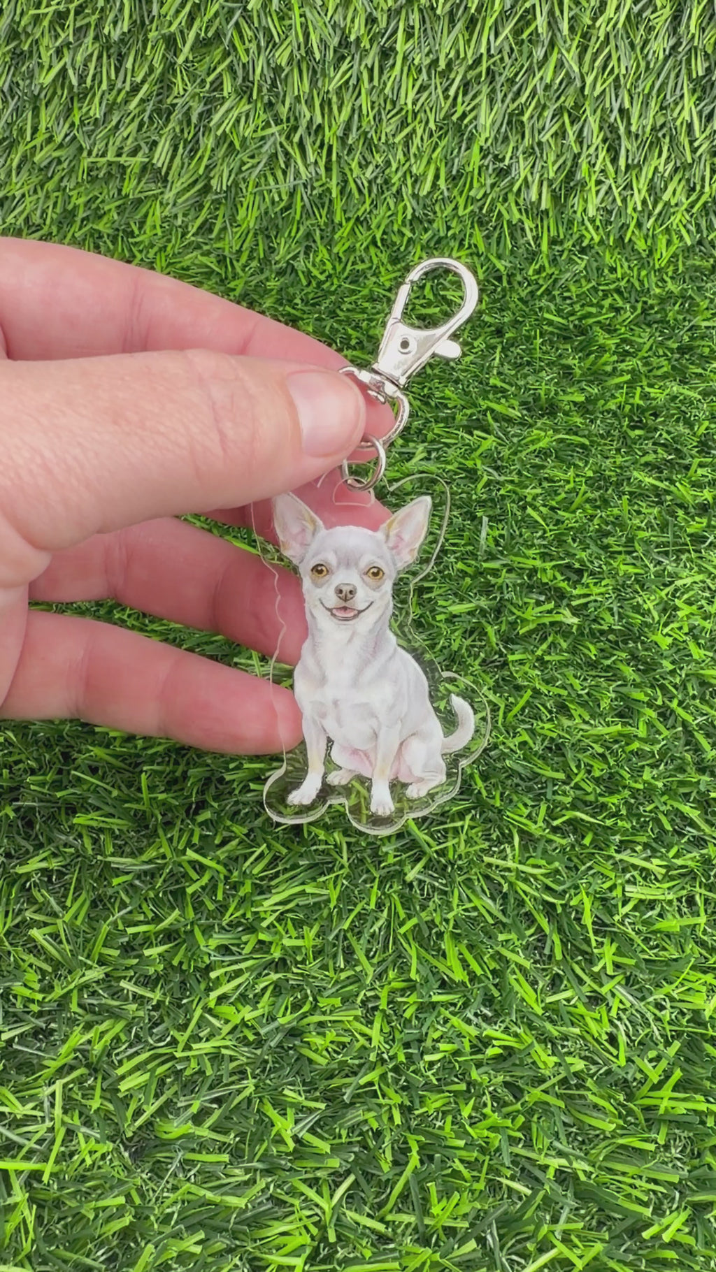 Chihuahua Lilac Keychain