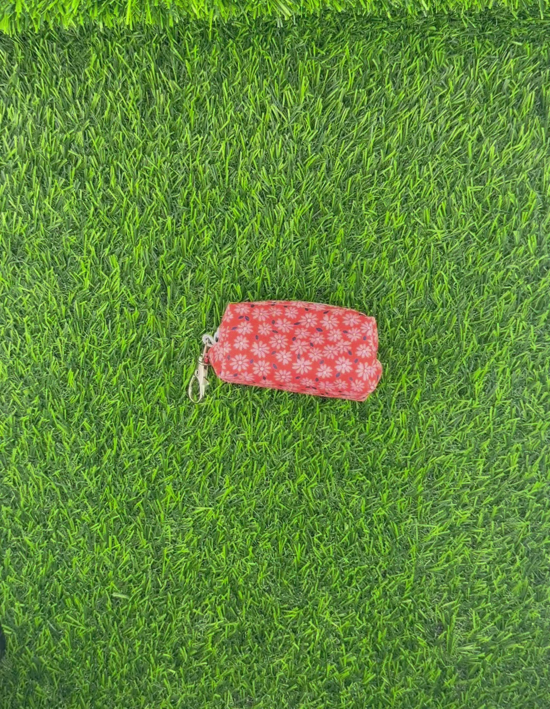 Ditsy Coral Poop Bag Holder