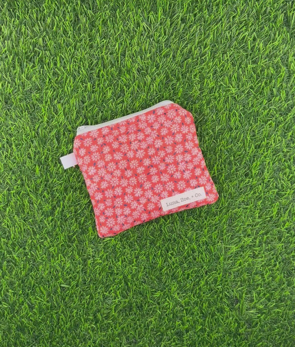 Ditsy Coral Wallet