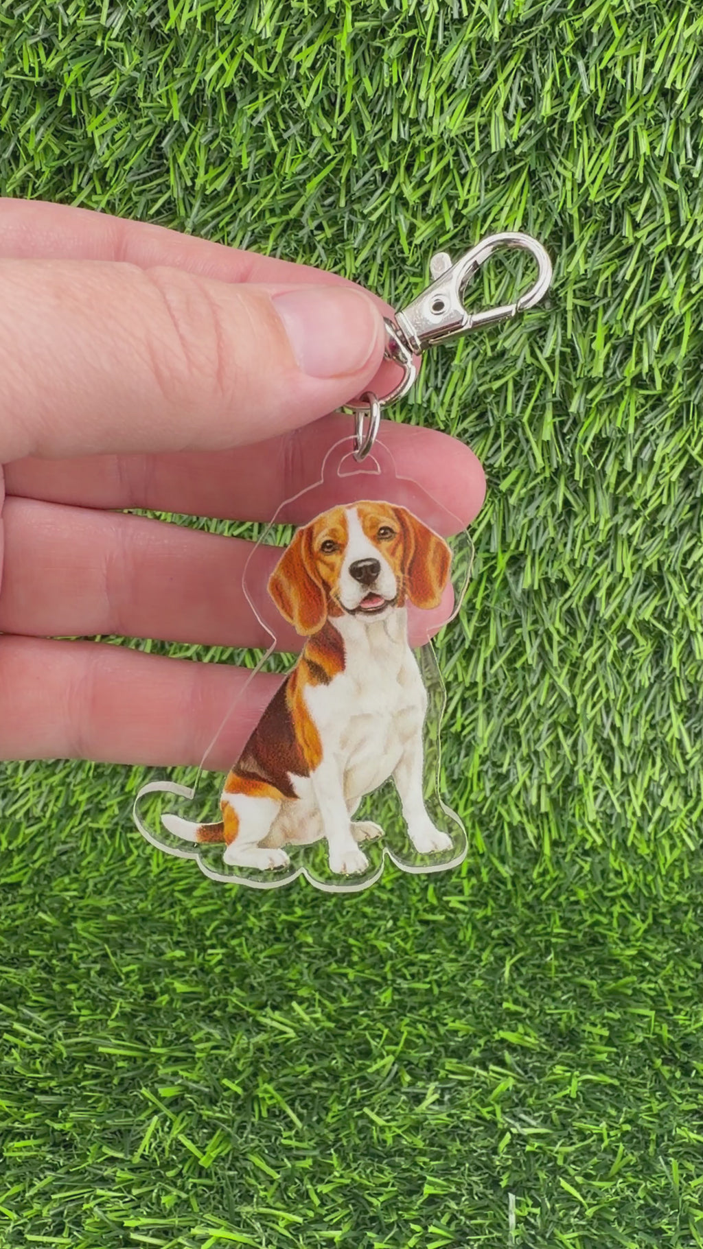Beagle Red Keychain