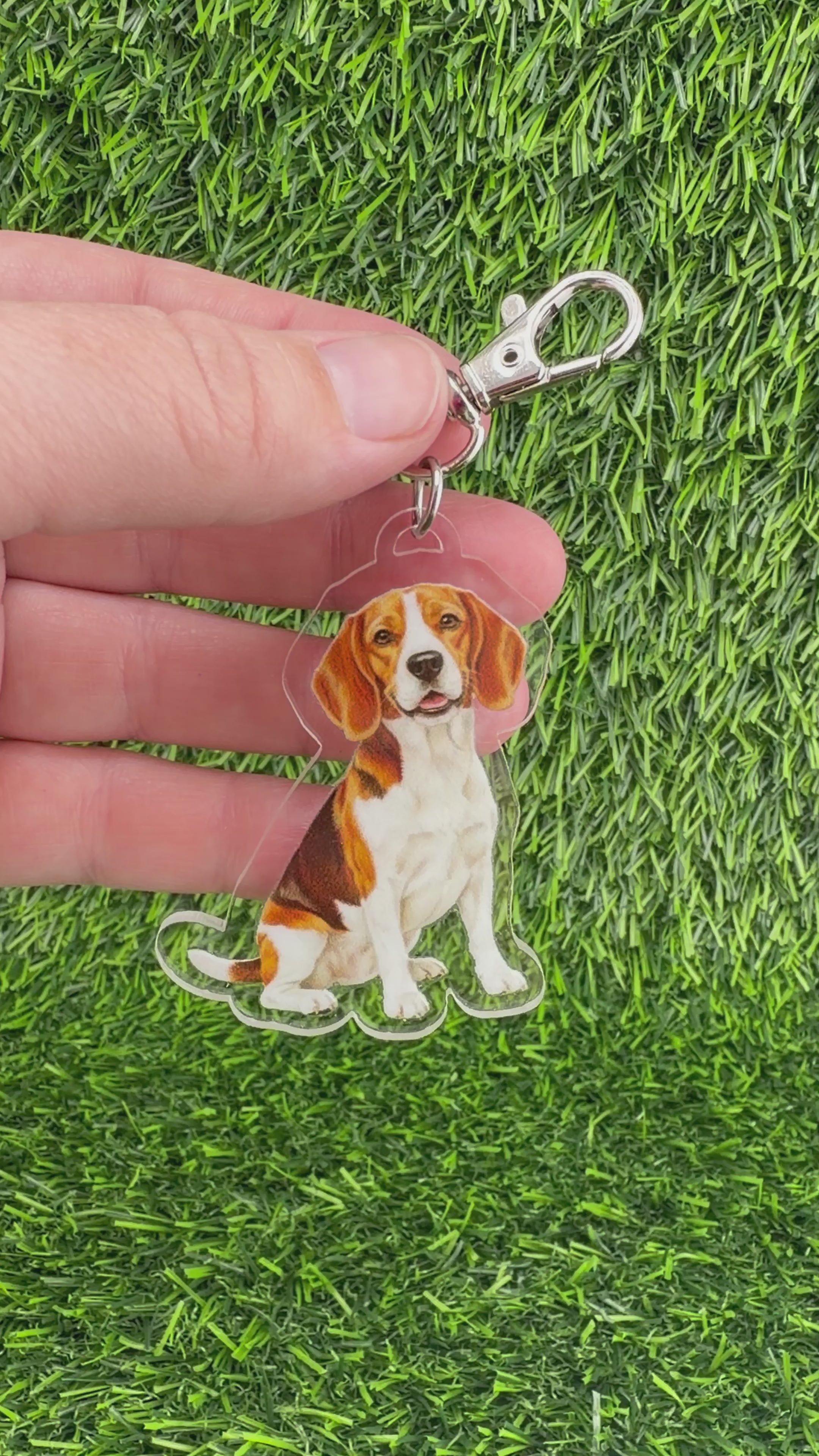Beagle Red Keychain