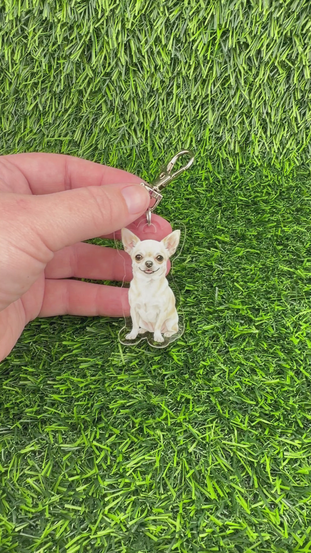 Chihuahua Cream Keychain