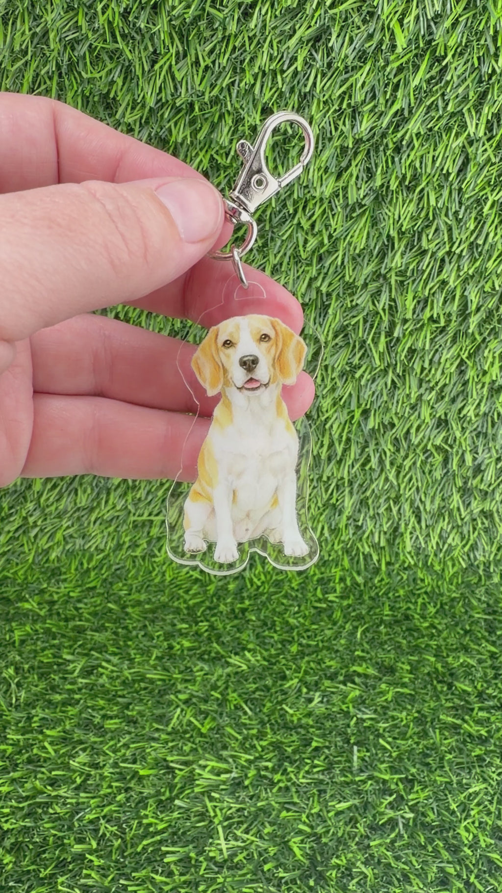 Beagle Lemon Keychain