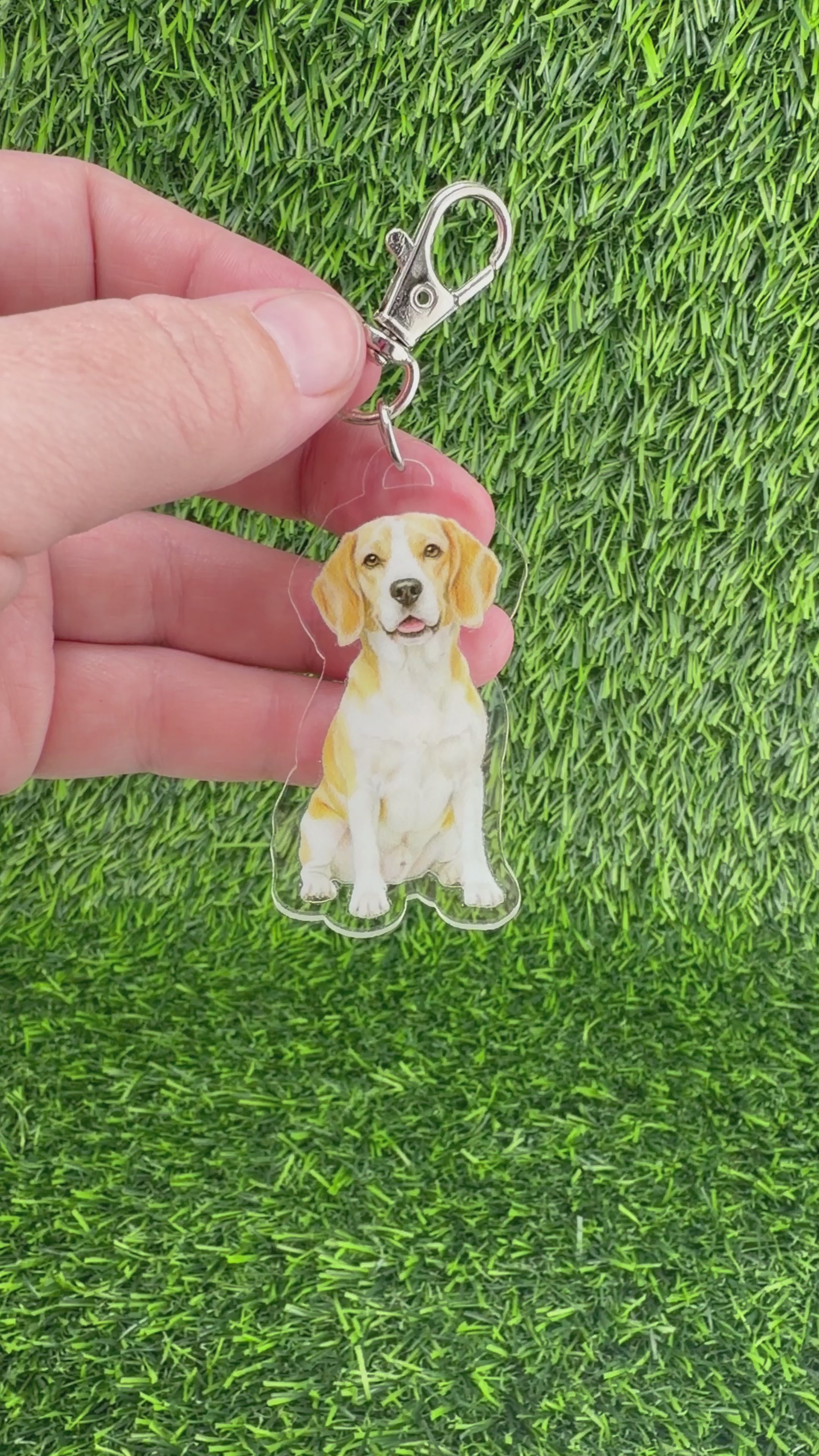 Beagle Lemon Keychain