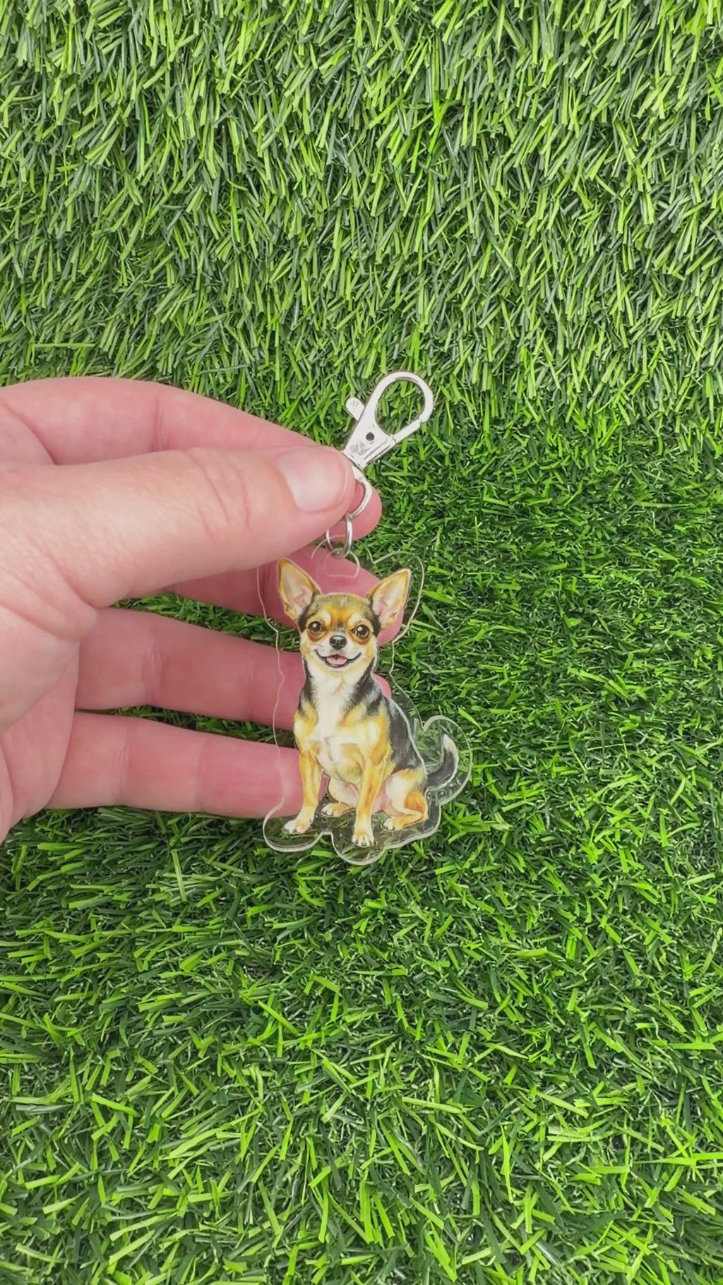 Chihuahua Sable Keychain