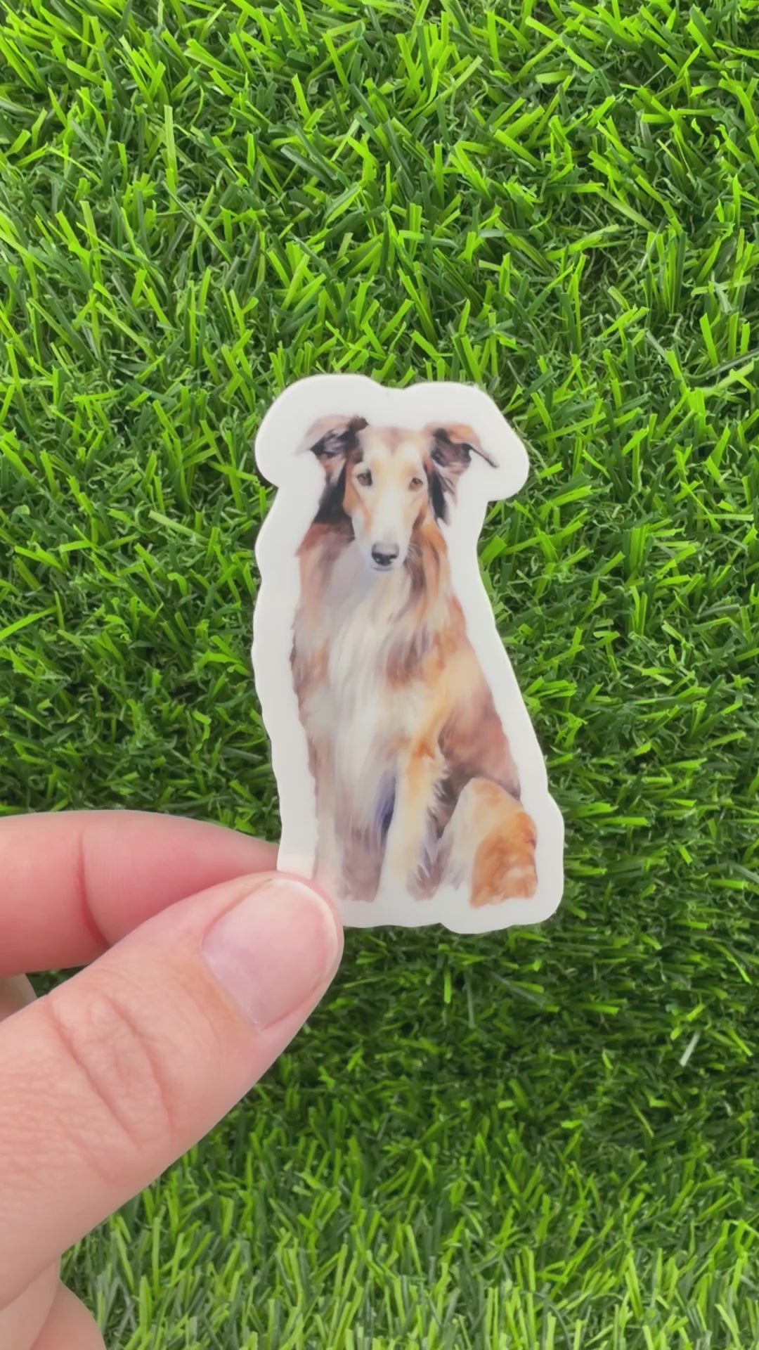 Borzoi Sticker