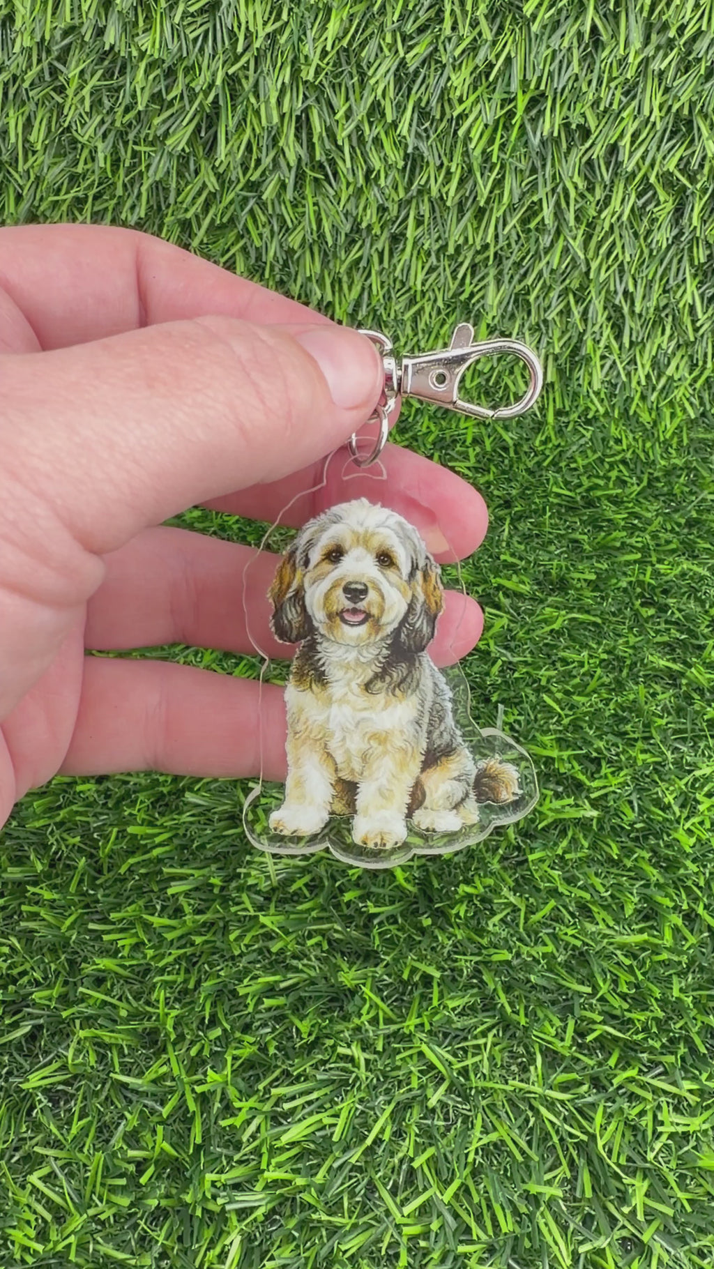 Cavapoo Sable Keychain