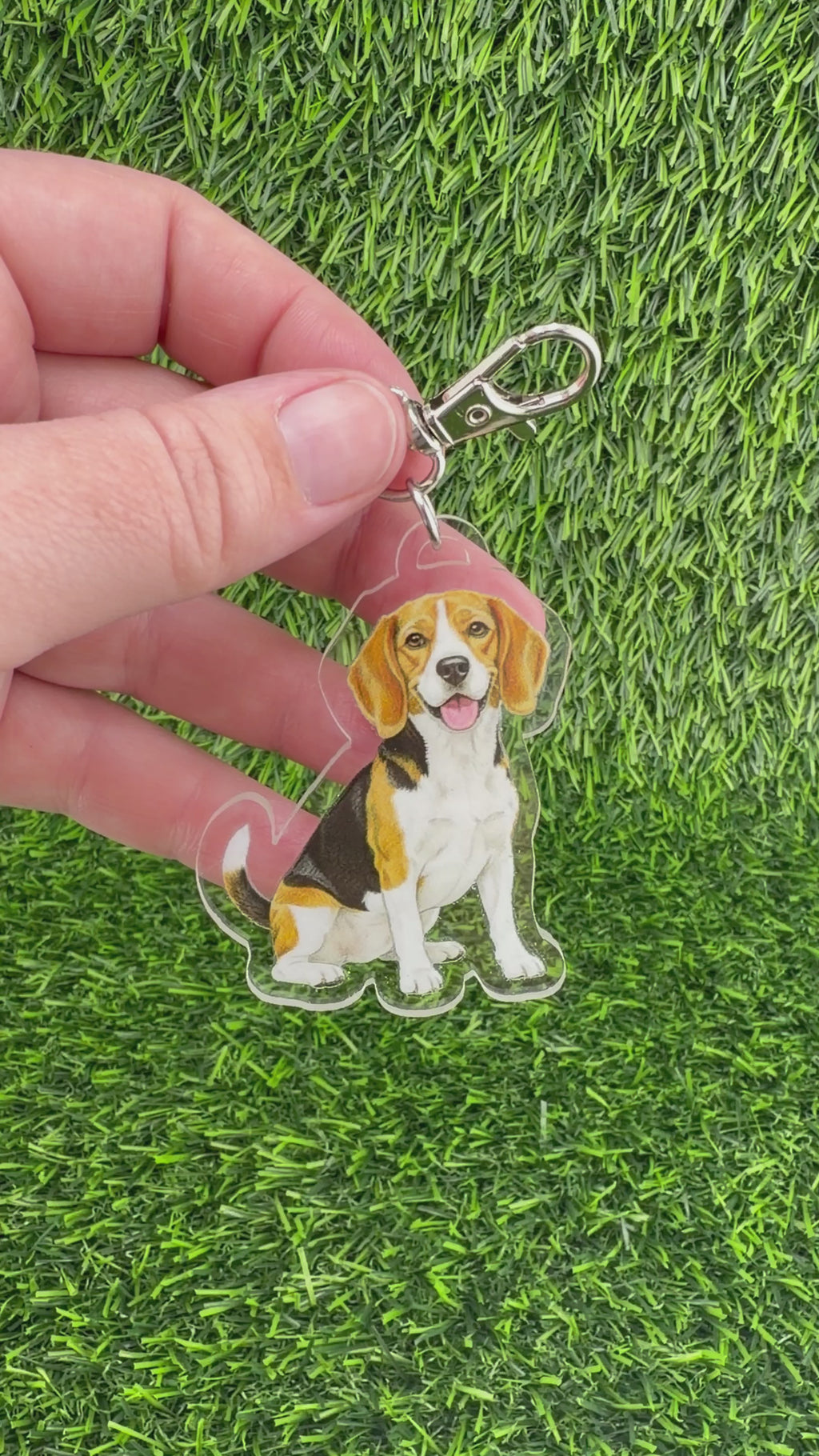 Beagle Tricolor Keychain
